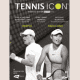 Two professional tennis players on the cover of a stylish magazine